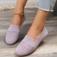 thumbnail image 3 of B91xZ Chaussures de Danse Décontractées pour Femmes, Espadrilles Classiques à Bout Rond Fermé, Violet 9, 3 of 5