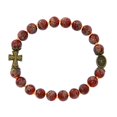 thumbnail image 1 of McVan BR976C 8 mm Red Holy Spirit Stretch Carded Bracelet, 1 of 1