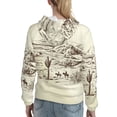 thumbnail image 7 of Junzan Wild West Desert With Cowboys for Women's Hoodie, Hooded Sweatshirts Workout Sweat Pullover Hoodie for Women Long Sleeve Fall Hoodie-XX-Large, 7 of 7
