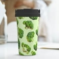 thumbnail image 6 of Lsque Broccoli 3 Pattern Travel Coffee Mug 16oz: Insulated Coffee Cup with Leakproof Lid, Coffee Tumbler, Reusable Coffee Cups with Seal Lid, 6 of 8