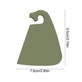 thumbnail image 3 of Silicone Kitchen Scraper - Multi-Functional Degreasing Tool, Stove & Cookware Cleaning, Flexible Soft Scraper, Easy to Clean & Store, Green, JKODE, 3 of 7