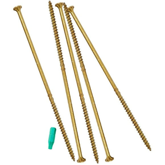 100 Pack #9 x 1-3/4" Climatek Star Drive R4 Structural Wood Screws