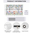 thumbnail image 2 of 4th of July RV Awning Sun Shade Screen 9'X15.3' Patriotic Poppy Mesh Sunscreen Eucalyptus Leaves Awning Shade Screen with Zipper UV Blocker Completed Kits for RV Motorhome Camper Trailer, 2 of 7