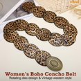 thumbnail image 6 of WHIPPY Women's Western Belt Cowgirl Wide Leather Belts for Dresses, 6 of 6
