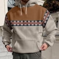 thumbnail image 2 of PMUYBHF Chandail pour Homme Homme Drôle Homme Hiver Printemps Décontracté Col Rond Manches Longues Chandail à Capuche Imprimé 3D Haut Blouse Chandails pour Hommes Chandails à Capuche Graphiques, 2 of 5