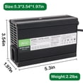 thumbnail image 3 of 54.6V 3A Li-ion Battery 13S 48V Charger Lithium Battery Smart Charger Black Aluminum Case with 3pin XLR Plug, 3 of 7