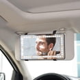 thumbnail image 2 of Espejo de tocador para visera solar para coche, espejo cosmético con protección solar y visión trasera con clip regulable, 2 of 6