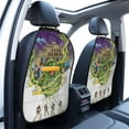 thumbnail image 3 of Cartoon Ghostbusters 2 PCS Car Seat Protector Backseat Car Organizer Accessories Decor Adjustable Seat Back Protector Anti-kick Storage Mat For Universal Car, 3 of 9