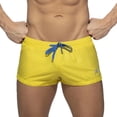 thumbnail image 1 of FhsagQ Men's Board Shorts 21 Inch Male Spring and Summer Short Color Matching Shorts Zipper Pocket Slit Trousers Legs Beach Swimming Sports Shorts Mens Board Shorts with Liner 9 4th of July Yellow L, 1 of 4