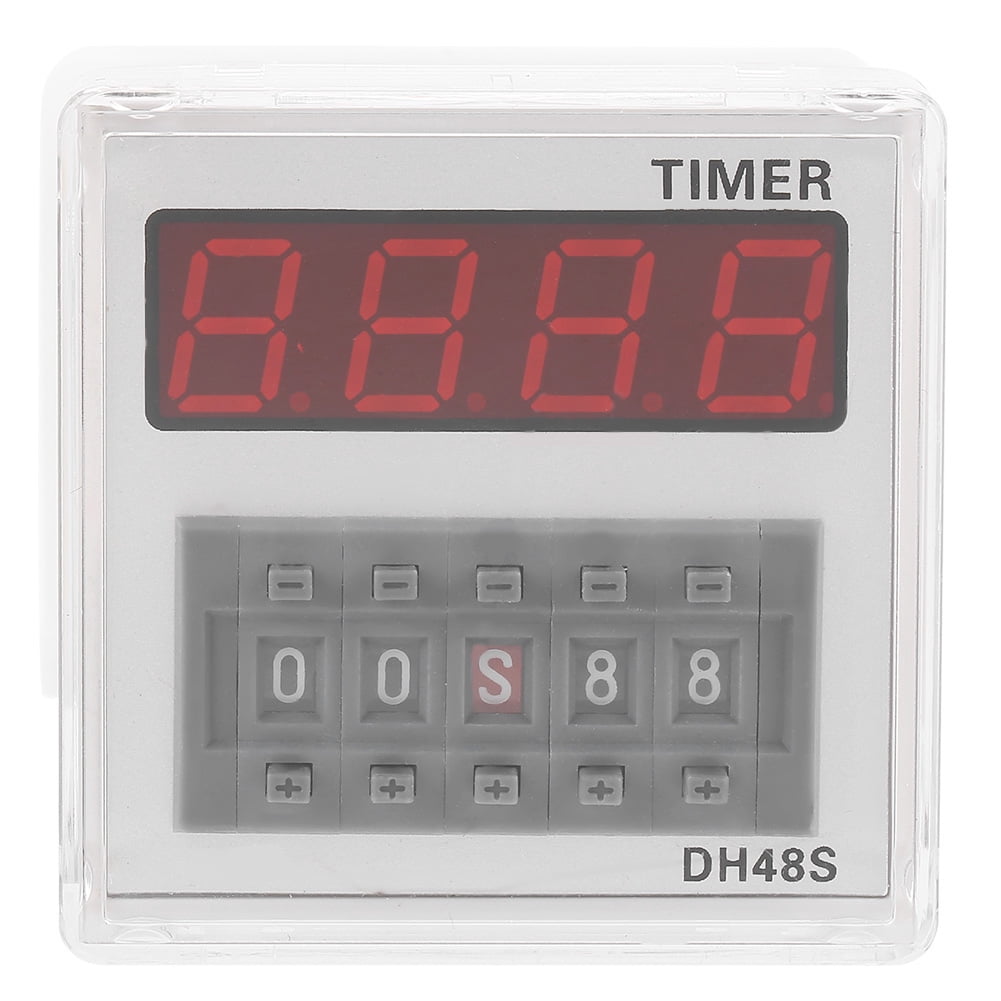 Relè di ritardo programmabile 0.1S-99H 8 pin DH48S-S 12V/24V/380V