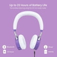 thumbnail image 3 of Puro Sound Labs JuniorJam Plus Auriculares con limitación de volumen para niños, audio más seguro para proteger la audición - Auriculares Bluetooth ajustables para tabletas, teléfonos inteligentes, PC, 3 of 5