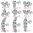 thumbnail image 3 of QQTDFG 16G Labret Lip Stud Piercing Internally Threaded Ear Piercing Monroe Piercing-Style I, 3 of 9