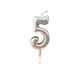thumbnail image 1 of Matsuzay Pastel Fiesta Calcomanía Pasteles Decoración Adornos Vacaciones románticas Accesorios Celebraciones Accesorios Cumpleaños Velas Plata 5 Type3 NO3, 1 of 6