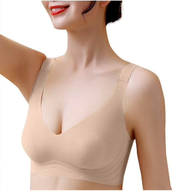 Kaemgyyd Womens Wireless Bras No Underwire Push up Bra Plus Size Seamless Supportive Full Coverage Everyday Bras