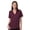 Burgundy, variant on CORE365 Women's Pique Golf Polo Shirts 60/40 Cotton/Recycled Polyester Active fit Collared V-Neck Polo Shirt (Classic Navy, XS)