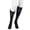Retro Stripe Black, variant on Juzo Men's Power Comfort Socks - 20-30mmHg Standard Heather Gray Large