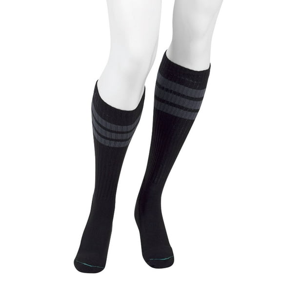 Juzo Men's Power Comfort Socks - 15-20 mmHg Retro Black Medium