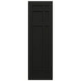 thumbnail image 5 of Ekena Millwork 12"W x 35"H True Fit PVC San Juan Capistrano Mission Style Fixed Mount Shutters, Black (Per Pair - Hardware Not Included), 5 of 9
