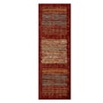 thumbnail image 2 of BNM Rustic Farmhouse Striped Indoor Runner Rug, 2' 7" x 8', Brown, 2 of 6