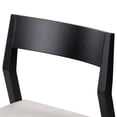 thumbnail image 4 of Plank+Beam Solid Wood Dining Chair Frame (2 Pack), Black with Onyx Cushion, 4 of 9