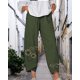 thumbnail image 3 of Pantalones capri Medlor Boho 2025 de verano de pierna ancha para mujer, 3 of 4