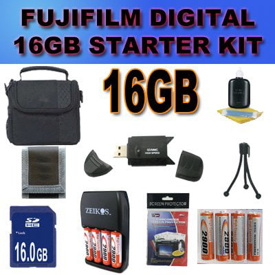 Feat dramatisch optillen Accessory Saver 16GB Fujifilm FinePix HS25 HS25EXR+ NiMH Battery/Charger  Bundle and for Many More Cameras, Nikon, Sony, - Walmart.com