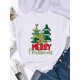 thumbnail image 1 of Camiseta con estampado de feliz navidad para mujer, ropa de vacaciones de los años 90, camisetas de año nuevo, camiseta gráfica, regalo de tendencia, 2025, 1 of 5