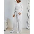 thumbnail image 3 of 2 Piece Lounge Sets for Women Fall Outfits 2025 Two Piece Travel Sweatsuits Business Casual Fashion Clothes, 3 of 12
