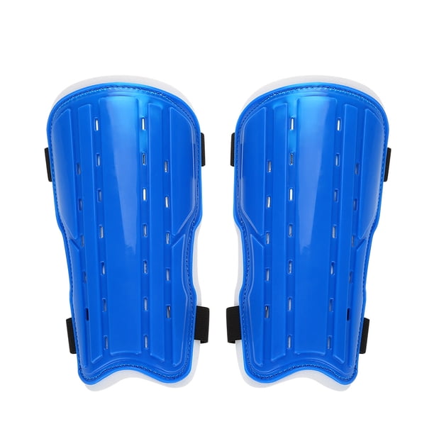 Espinilleras de fútbol para niños, protectores de rodilla acolchados para fútbol, equipo de protección juvenil (azul), 1 par YUNYI BRAND Deportes