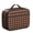 Brown/Black, variant on Brown and Black Checkered Pattern Insulated Lunch Bag Teens,Bento School Lunch Bag for Teens for Work,Picnic or Travel 10.6x7.7x4.3 Inches,12 Can Capacity