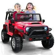 LIGIANT Ride On Car, Powerful Kids Electric Ride On Toys, 2 Seater, Large Battery, LED Lights