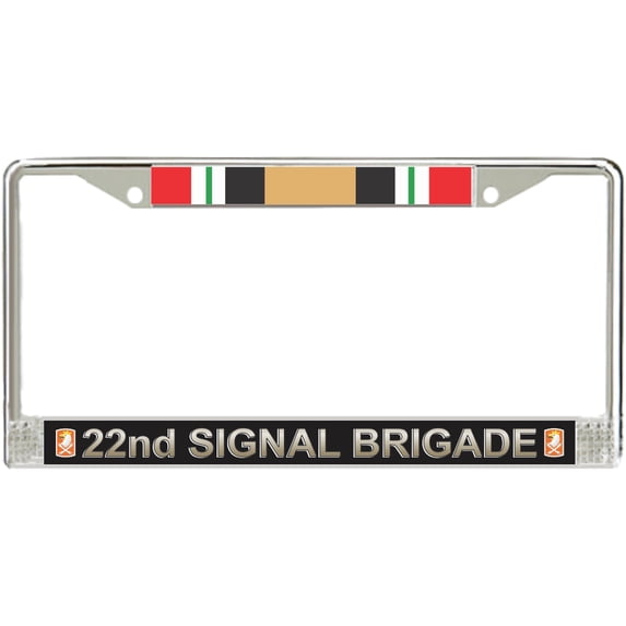 22nd Signal Brigade Iraq Veteran License Plate Frame