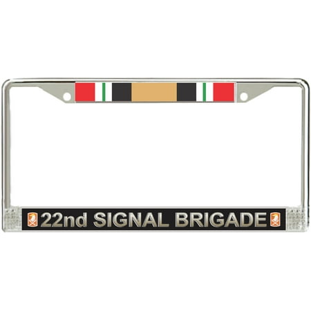 22nd Signal Brigade Iraq Veteran License Plate Frame