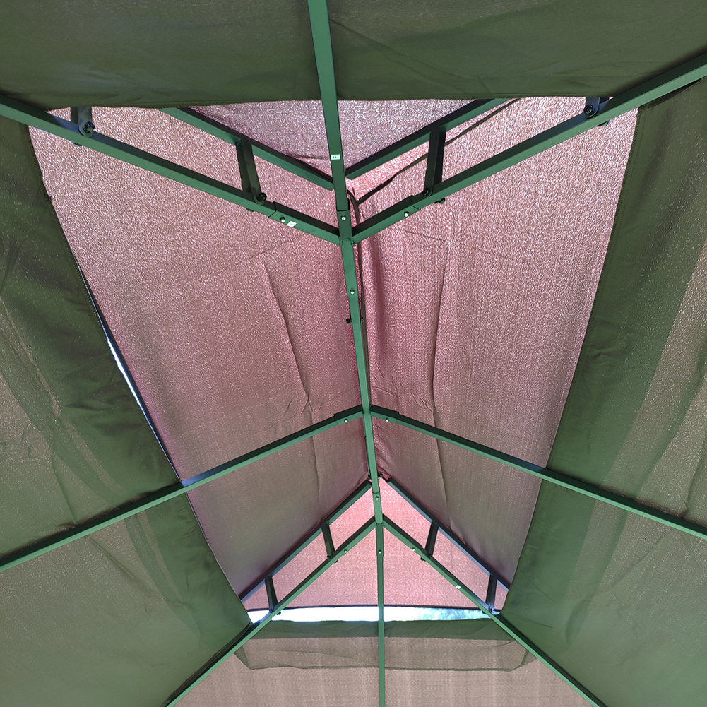 Kadyn 13x10Ft Outdoor Party Tent, Outdoor Canopy Tent with Ventilated Double Roof And Mosquito Net(Detachable Mesh Screen On All Sides), Wedding Sun Shelter for Lawn, Garden, Brown Kadyn 13x10Ft Outdoor Party Tent, Outdoor Canopy Tent with Ventilated Double Roof And Mosquito Net(Detachable Mesh Screen On All Sides), Wedding Sun Shelter for Lawn, Garden, Brown