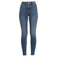 thumbnail image 4 of Time and Tru Women's High Rise Curvy Skinny Jeans, Available in Regular and Short Inseams, Sizes 0-22, 4 of 6