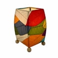 thumbnail image 3 of Eangee Mini Square Cocoa Leaf Lamp Multi, 3 of 5
