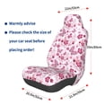 thumbnail image 3 of Wukai Flower Butterfly Full Set Car Seat Covers with Soft Padding Universal Auto Front Seats Protector and Cushion Mat, 3 of 5