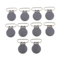 thumbnail image 2 of 10 pcs Clips para Chupete Pinza para Fabricación de Soportes para Chupetes, gris Hugo Chupete Clip para sujetador, 2 of 10