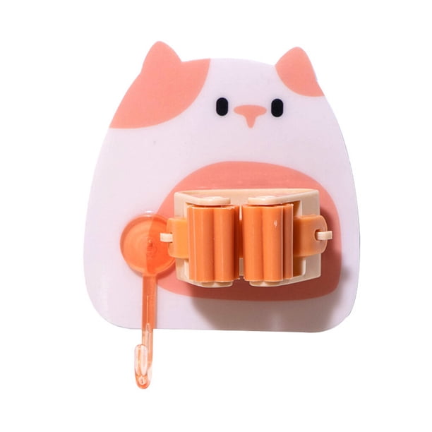 Injueey Colgador de pared, organizador de soporte, estante de almacenamiento de plástico para cocina y baño Juegos de accesorios de baño naranja amarillo
