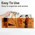 thumbnail image 3 of JOTNGDJBN 2 Pack Acrylic Magazine Holder,Orange Wall Mounted Magazine Rack Floating Bookshelf for Office,Living Room, Waiting Room Vinyl Record,Book Display Rack(Orange,17 Inch), 3 of 6