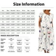 thumbnail image 3 of CHOK Robe en Lin Décontractée à Manches Courtes Col Rond pour Femmes Couleur Unie Coton Lin Robe d'Été 2024 avec Poches Gris TG, 3 of 5