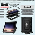 thumbnail image 2 of elitegadget Case for Lenovo Tab 10.1 inch 2025 Released (TB311FU) - Dual Layer Protective Hybrid Cover Case with Kickstand Lightning Design (Black/Black), 2 of 6