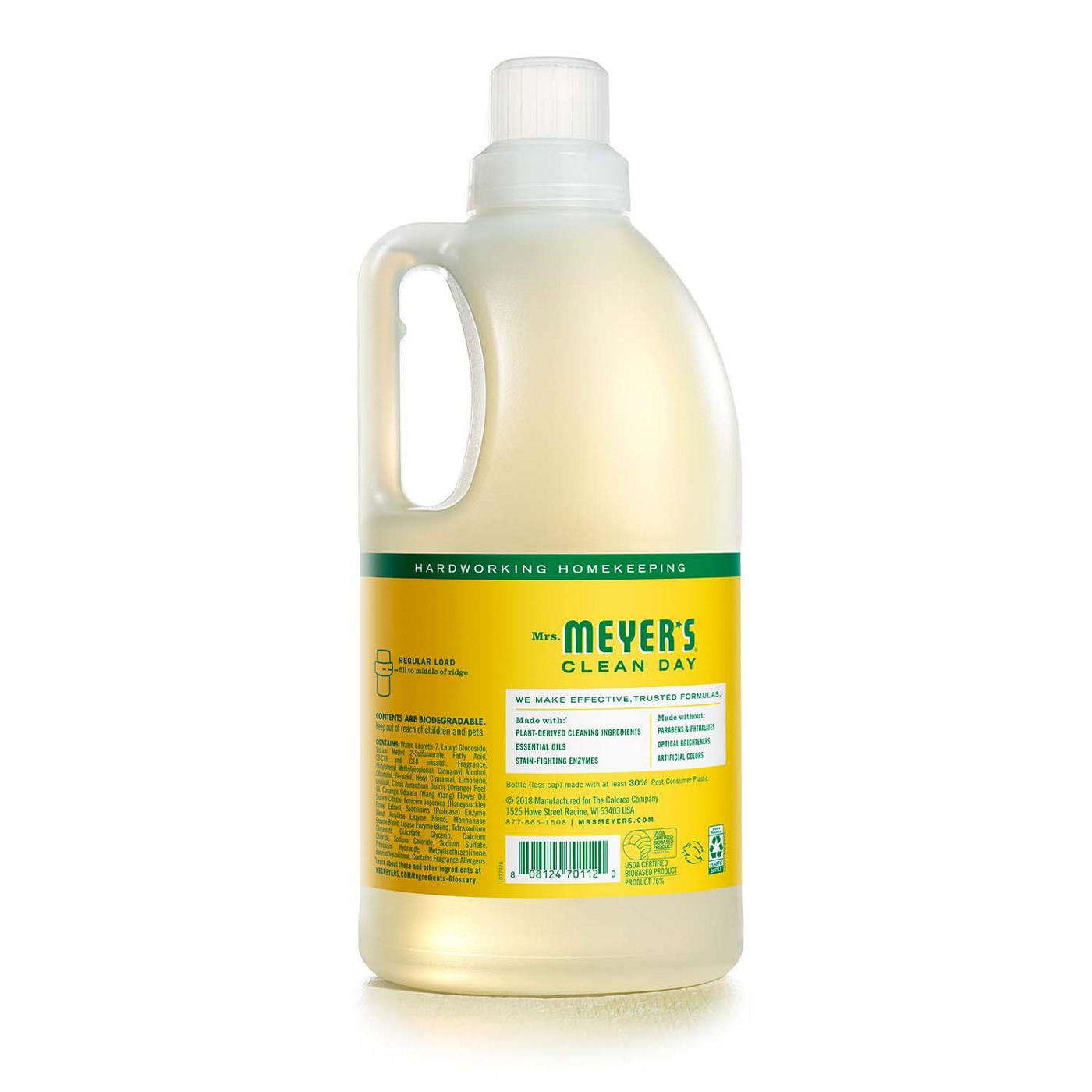 2X - Mrs. Meyer's Clean Day Honeysuckle Scent Concentrated Laundry Detergent, 64 Loads 64 oz