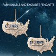 thumbnail image 4 of Popular! Solar Eclipses Ornament / Car Charm, Wooden Eclipses Keepsake, 2D Flat Hanging Ornaments For Car BackpacksClearance, 4 of 5