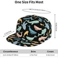 thumbnail image 6 of Funny Shark Sharks Baseball Cap Workout Hats with Adjustable Strap for Men & Women Dad Hat Snapback Hat, 6 of 7