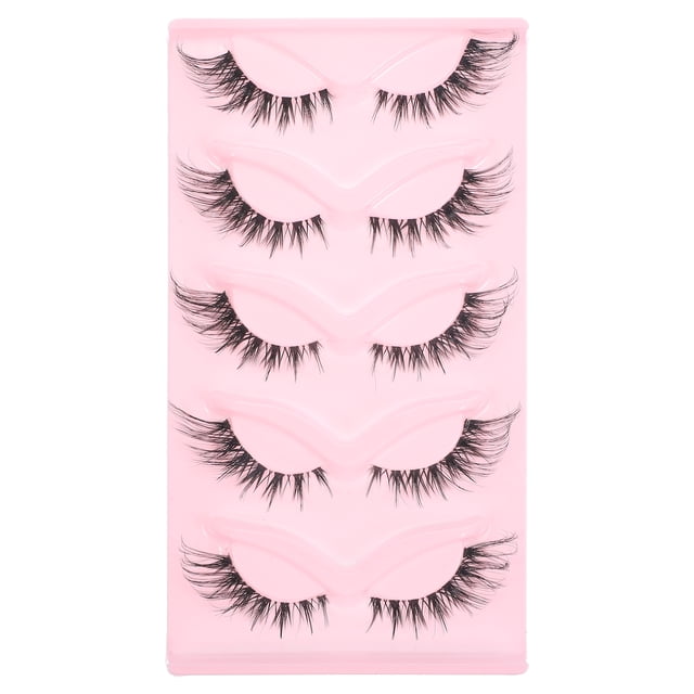 5 pares de pestañas postizas pestañas artificiales pestañas postizas pestañas de maquillaje tira de pestañas postizas