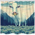thumbnail image 1 of Whimsical Wildflower Shower Curtain - Dreamy Nature-Inspired Design, 1 of 4