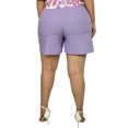 thumbnail image 2 of Short de lino Roman Fashion talla extra dama, 0136 (Lila) Roman Fashion  SH-ELY-0136-LILA-ALL, 2 of 4