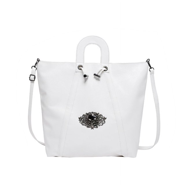 Bolso Hombro Gótico para Mujer Correa Ajustable Cordón Exteriores Niñas