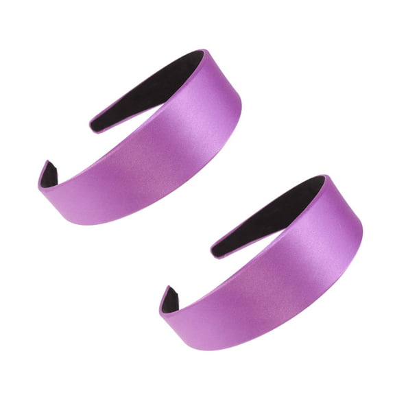 FRCOLOR Elegant Cloth Hair Band for Decoration Purple Solid Color Headband Creative Headdress One Size Fits Most